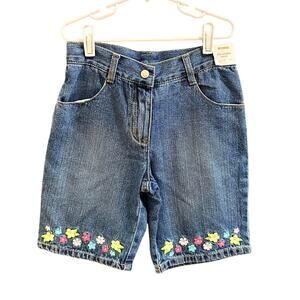 NWT Gymboree Shorts W/Embroidered Flowers, Sz 8 (8C)